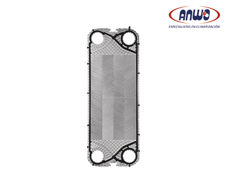 PLACA INTERMEDIA P210+ A AISI 316L NBR 5MM